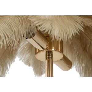 Mauro Ferretti lampe de table Palmier 2 flammes E14 Ø 55x60 cm camel or