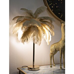 Mauro Ferretti lampe de table Palmier 2 flammes E14 Ø 55x60 cm camel or