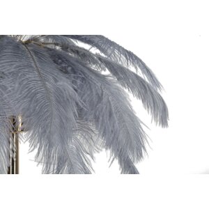 Mauro Ferretti lampe de table Palmier 2 flammes E14 Ø 55x60 cm gris or