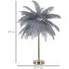 Mauro Ferretti lampe de table Palmier 2 flammes E14 Ø 55x60 cm gris or