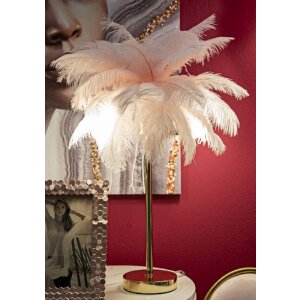 Mauro Ferretti lampe de table Palmier 2 flammes E14 Ø 40x55 cm rose doré