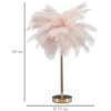 Mauro Ferretti lampe de table Palmier 2 flammes E14 Ø 40x55 cm rose doré