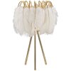 Mauro Ferretti lampe de table support à ressort E27 Ø 40x60 cm or blanc