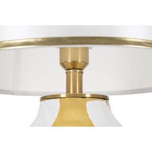 Mauro Ferretti lampe de table céramique E27 Ø 40x70 cm or blanc