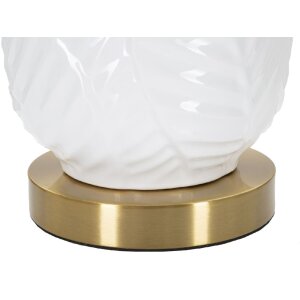 Mauro Ferretti lampe de table céramique E27 Ø 40x70 cm or blanc