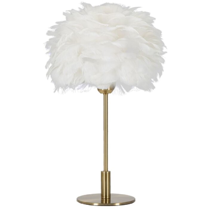 Mauro Ferretti lampe de table ressort sphérique E27 Ø 30x50 cm or blanc