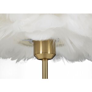 Mauro Ferretti lampe de table ressort sphérique E27 Ø 30x50 cm or blanc