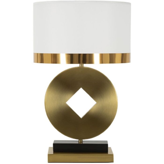 Mauro Ferretti lampe de table Münze E270 Ø 30x53 cm or blanc