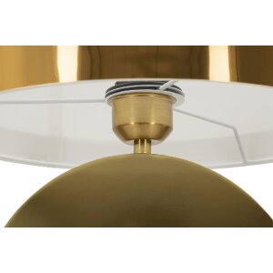 Mauro Ferretti lampe de table Münze E270 Ø 30x53 cm or blanc