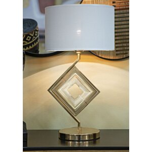 Mauro Ferretti lampe de table Move E27 Ø 30x56 cm or blanc