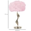 Mauro Ferretti lampe de table Schlank E27 Ø 40x63 cm rose or