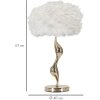 Mauro Ferretti lampe de table Schlank E27 Ø 40x63 cm blanc or