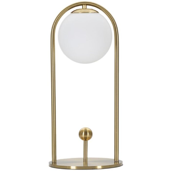 Mauro Ferretti lampe de table Glamy Arc E14 Ø 21x47 cm or blanc