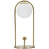 Mauro Ferretti lampe de table Glamy Arc E14 Ø 21x47 cm or blanc
