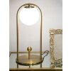 Mauro Ferretti lampe de table Glamy Arc E14 Ø 21x47 cm or blanc