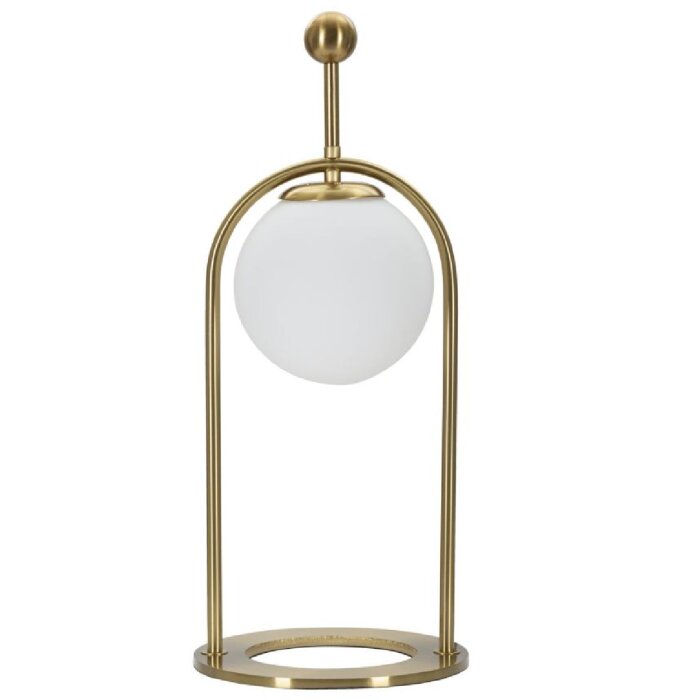 Mauro Ferretti lampe de table Glamy Arc E14 Ø 21x50 cm or blanc