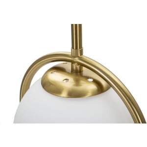 Mauro Ferretti lampe de table Glamy Arc E14 Ø 21x50 cm or blanc