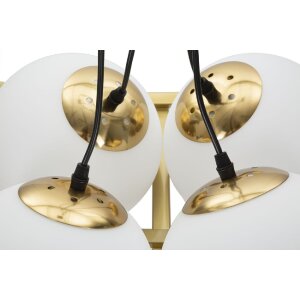 Mauro Ferretti plafonnier Japon carré 4-flamme E27 45x45x20 cm or blanc