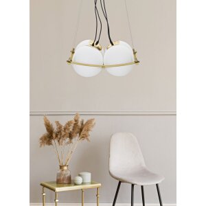 Mauro Ferretti plafonnier Japon carré 4-flamme E27 45x45x20 cm or blanc