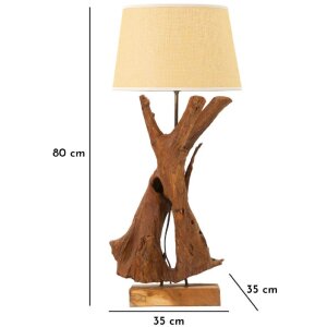 Mauro Ferretti lampe de table Tavolo E27 Ø 35x80 cm brun