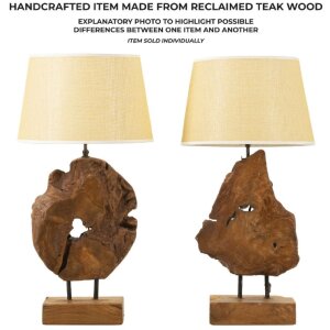 Mauro Ferretti lampe de table Kepala E27 Ø 35x69 cm brun