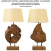 Mauro Ferretti lampe de table Kepala E27 Ø 35x69 cm brun