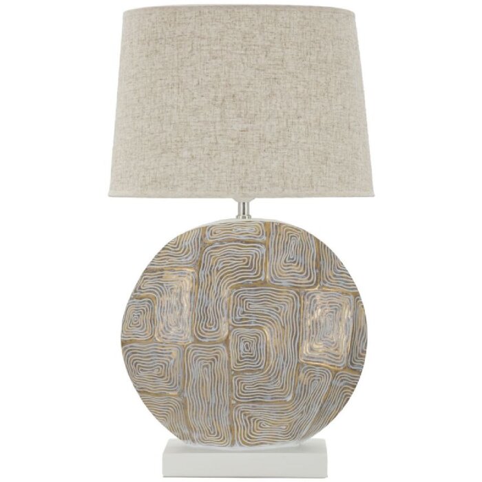 Mauro Ferretti lampe de table Eklipsen E27 Ø 38x64 cm or blanc