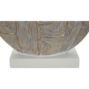 Mauro Ferretti lampe de table Eklipsen E27 Ø 38x64 cm or blanc