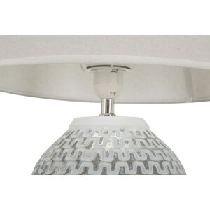 Mauro Ferretti lampe de table Welle E27 Ø 35x65 cm argent blanc