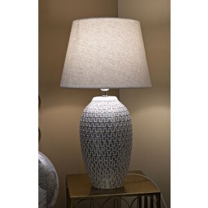 Mauro Ferretti lampe de table Welle E27 Ø 35x65 cm argent blanc