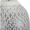 Mauro Ferretti lampe de table Welle E27 Ø 35x65 cm argent blanc