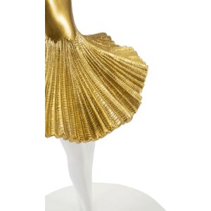 Mauro Ferretti lampe de table danseuse E27 Ø 28x64 cm or blanc