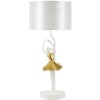 Mauro Ferretti lampe de table danseuse E27 Ø 28x64 cm or blanc