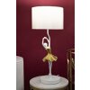 Mauro Ferretti lampe de table danseuse E27 Ø 28x64 cm or blanc