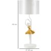 Mauro Ferretti lampe de table danseuse E27 Ø 28x64 cm or blanc