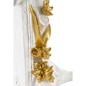 Mauro Ferretti lampe de table perroquet E27 20x20x50,5 cm blanc or