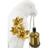 Mauro Ferretti lampe de table perroquet E27 20x20x50,5 cm blanc or