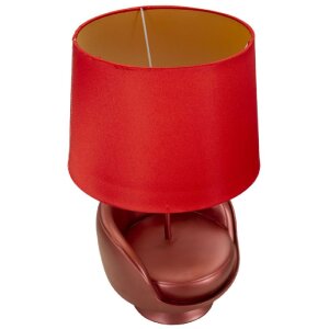 Mauro Ferretti lampe de table Jahrhundertmitte E27 26x43 cm rouge