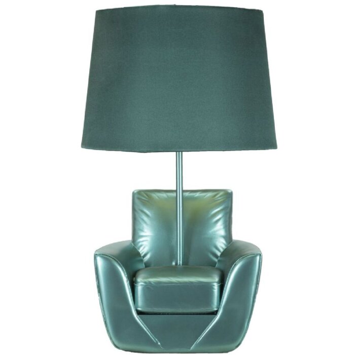 Mauro Ferretti lampe de table Jahrhundertmitte E27 26x43 cm turquoise