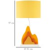 Lampe de table Mauro Ferretti couleur E27 30x57 cm jaune