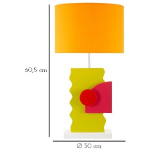 Lampe de table Mauro Ferretti Couleur E27 30 x 60,5 cm multicolore