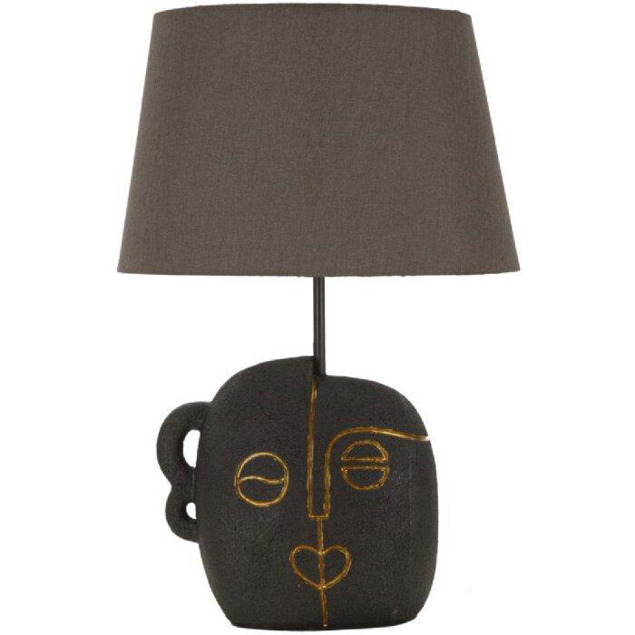 Lampe de table Mauro Feretti Tribal E27 Ø 30,5 x 46 cm marron doré