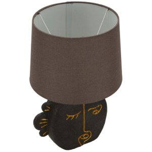 Lampe de table Mauro Ferretti Tribal E27 Ø 27,5x39,5 cm brun doré
