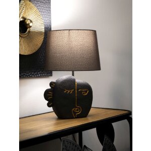 Lampe de table Mauro Ferretti Tribal E27 Ø 27,5x39,5 cm brun doré