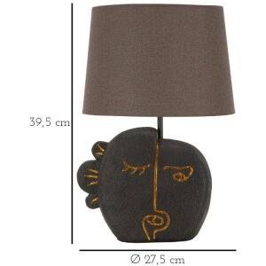 Lampe de table Mauro Ferretti Tribal E27 Ø 27,5x39,5 cm brun doré