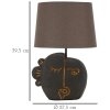 Lampe de table Mauro Ferretti Tribal E27 Ø 27,5x39,5 cm brun doré