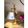 Lampe de table Mauro Ferretti Lapin E14 26x16x47 cm doré blanc