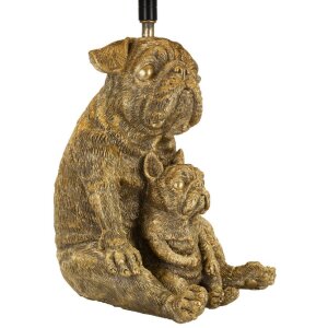 Lampe de table Mauro Feretti Chien E27 Ø 26 x 43,8 cm or gold noir