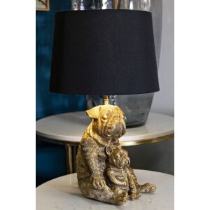Lampe de table Mauro Feretti Chien E27 Ø 26 x 43,8 cm or gold noir