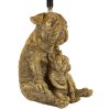 Lampe de table Mauro Feretti Chien E27 Ø 26 x 43,8 cm or gold noir